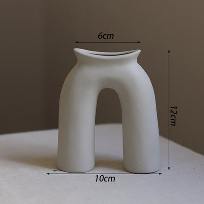 Creative Plain-Fired Ceramic Vase