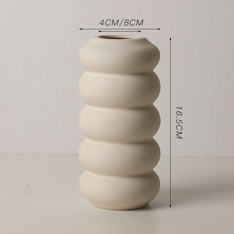 Creative Plain-Fired Ceramic Vase