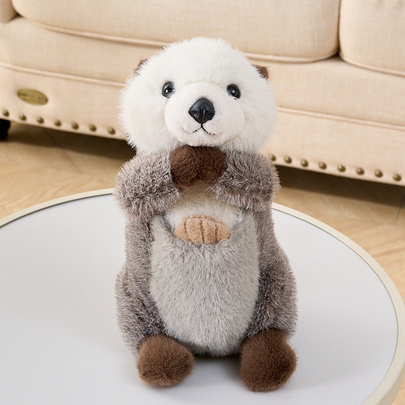 Creative Plush Toys Praying Otter Doll Simulation