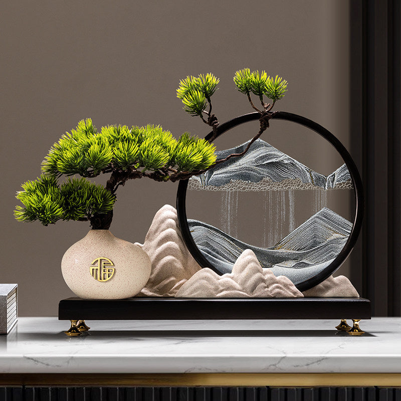 Creative Quicksand Painting Ornament New Chinese Style Decoration