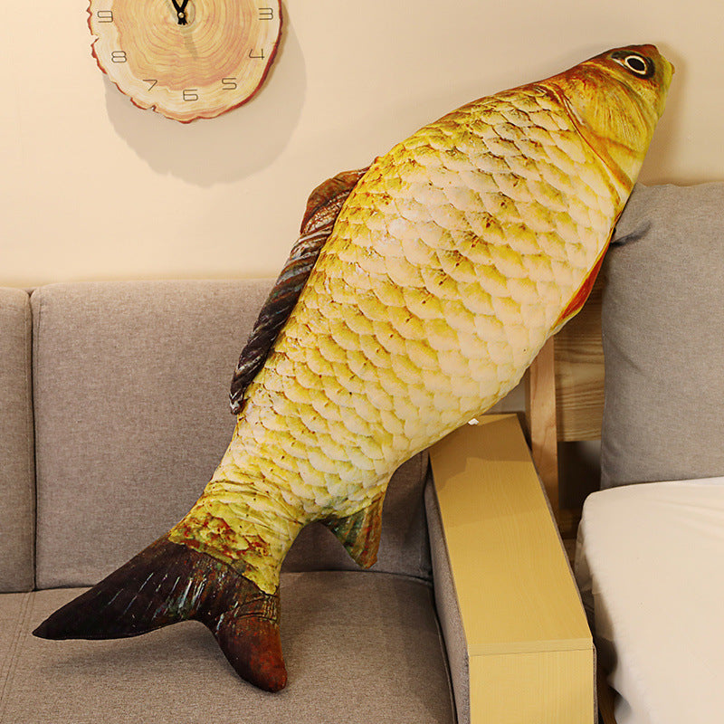 Creative Realistic Fish Pillow, Crucian Carp and Carp Plush Toy