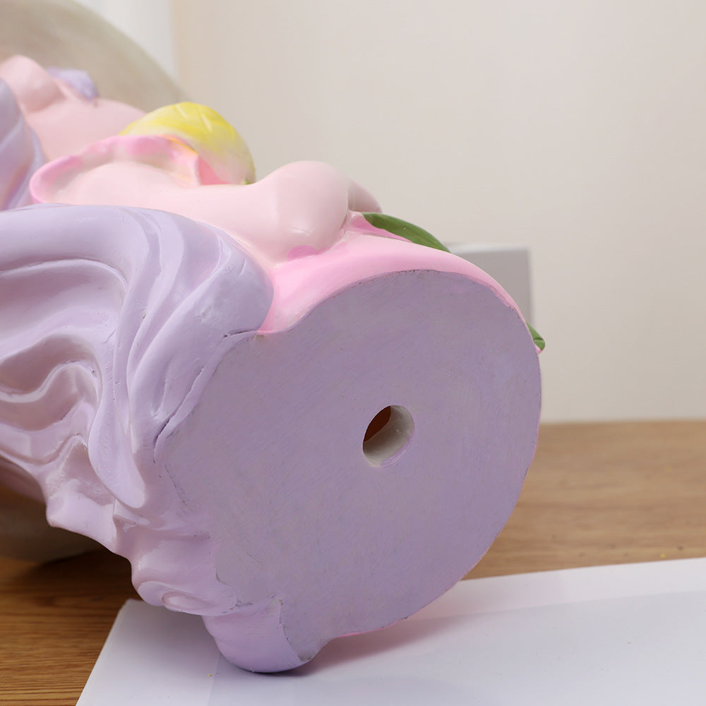 Creative resin figure flower pot ornaments