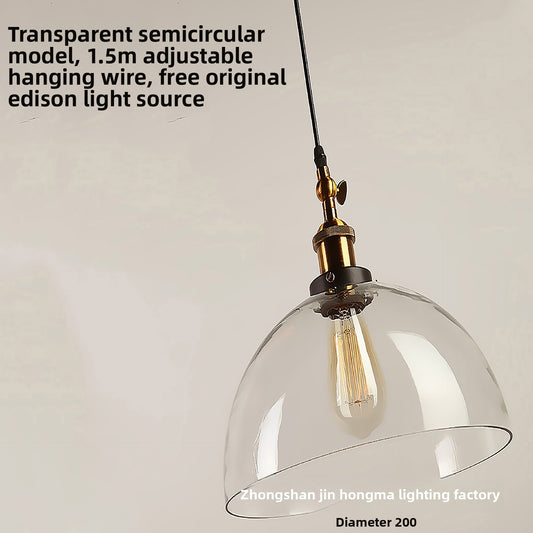Creative retro glass chandelier