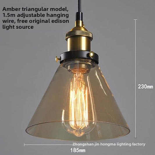 Creative retro glass chandelier