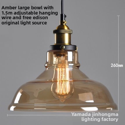 Creative retro glass chandelier