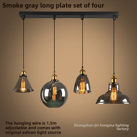 Creative retro glass chandelier