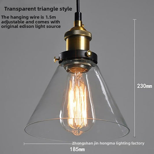 Creative retro glass chandelier