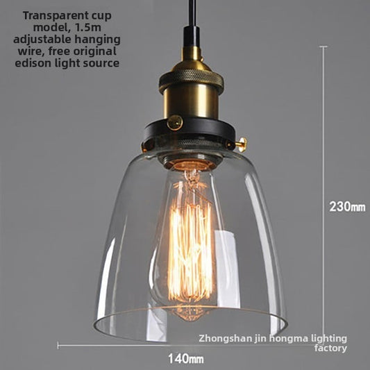 Creative retro glass chandelier