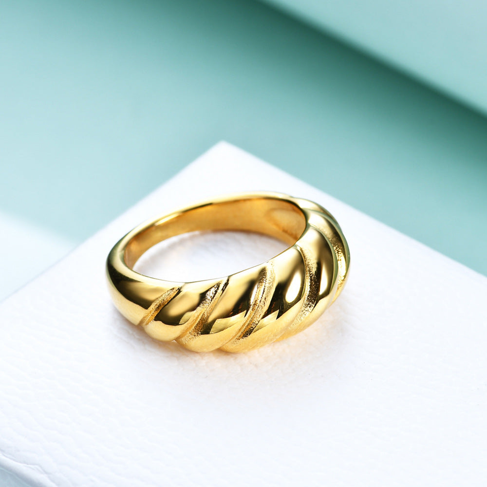 Creative Retro Minimalist Bread Ring