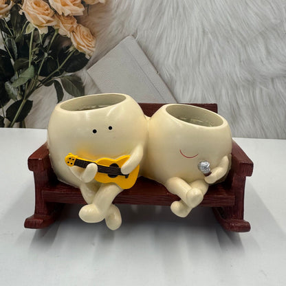 Creative Rocking Chair Flower Pot