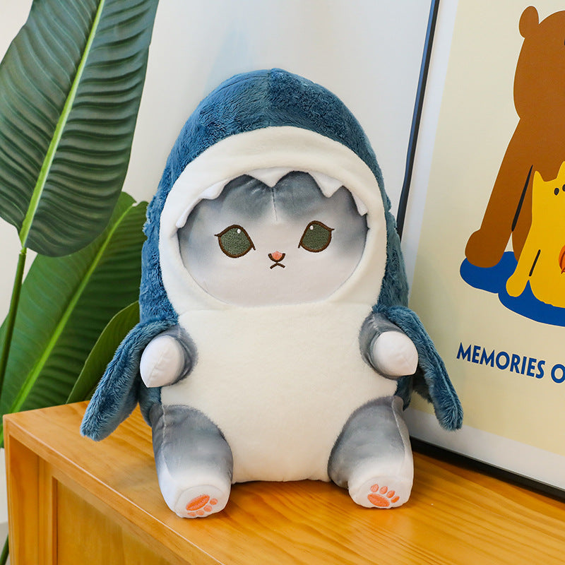 Creative Shark Cat Plush Toy for Kids