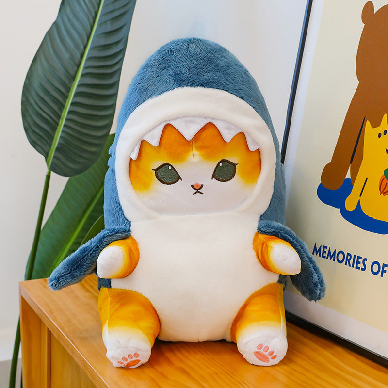 Creative Shark Cat Plush Toy for Kids