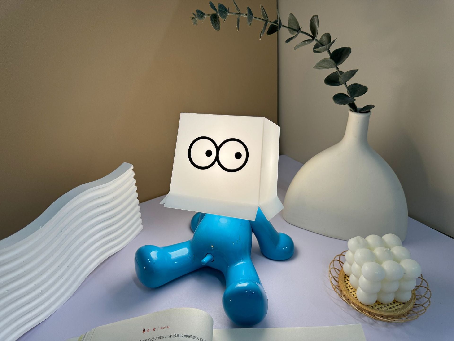 Creative Shy Boy USB Rechargeable Night Light