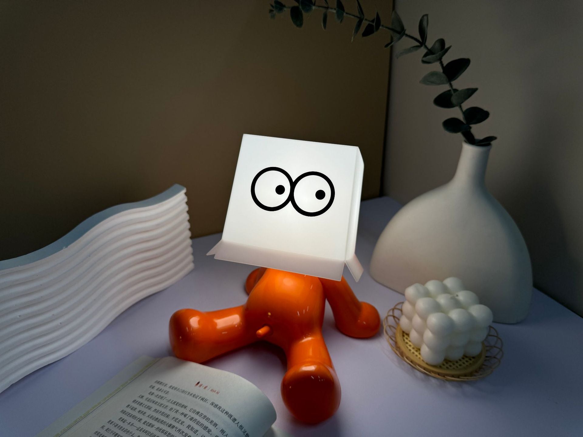 Creative Shy Boy USB Rechargeable Night Light
