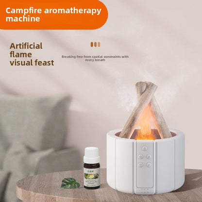 Creative simulation flame humidifier
