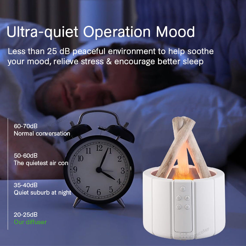 Creative simulation flame humidifier