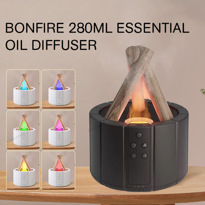 Creative simulation flame humidifier