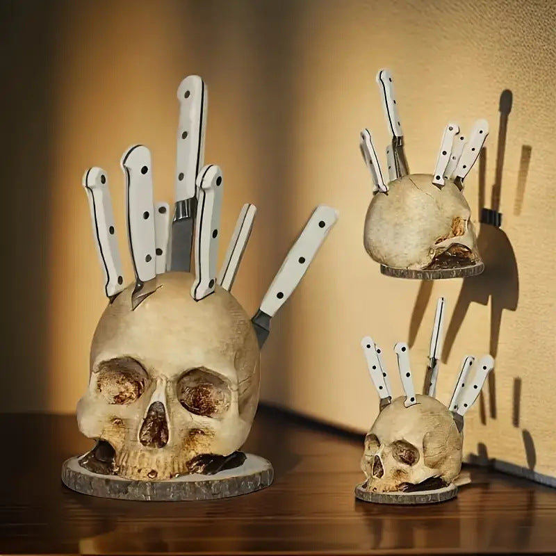 Creative Skull Knife Rack