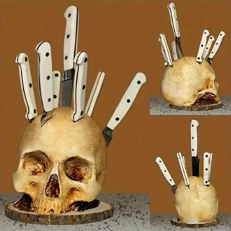 Creative Skull Knife Rack