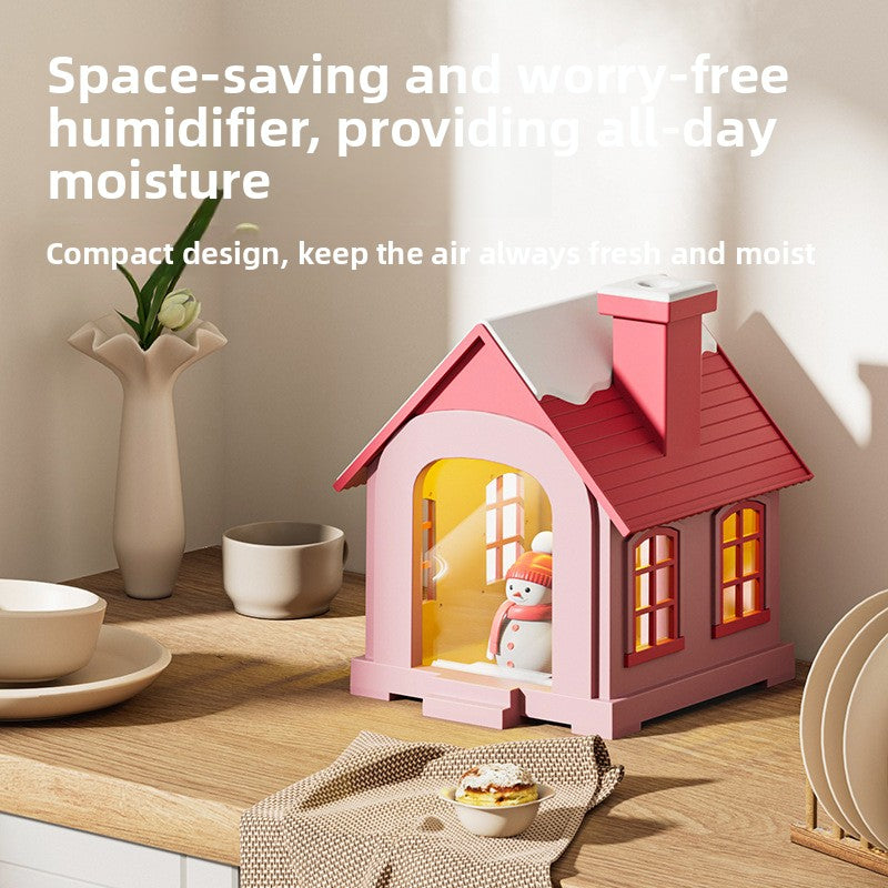Creative Snow House USB Humidifier with Nightlight