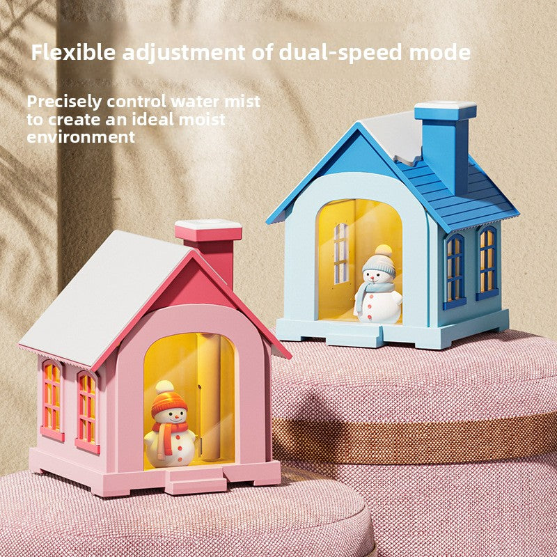 Creative Snow House USB Humidifier with Nightlight