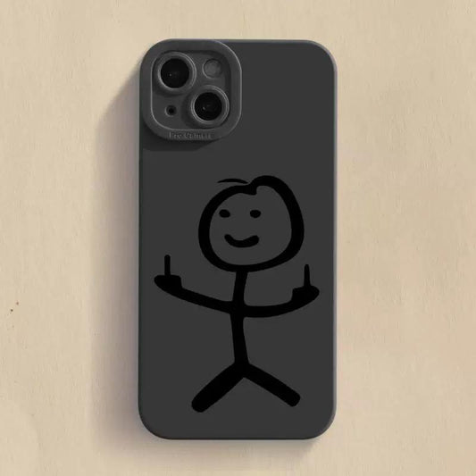 Creative Soft Silicone Phone Case for iPhone Series