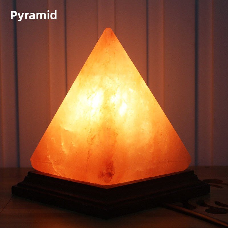 Creative spherical crystal salt lamp