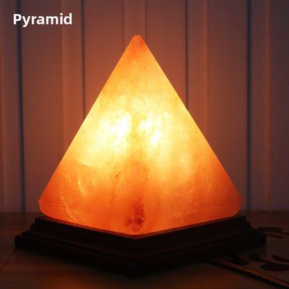 Creative spherical crystal salt lamp