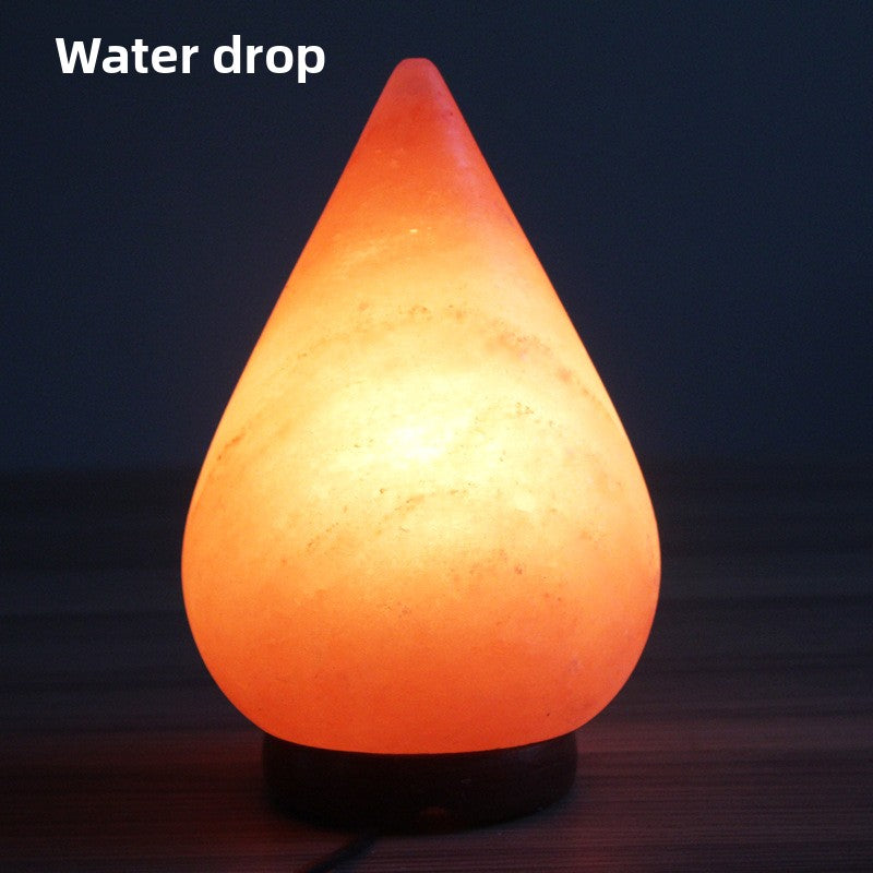 Creative spherical crystal salt lamp