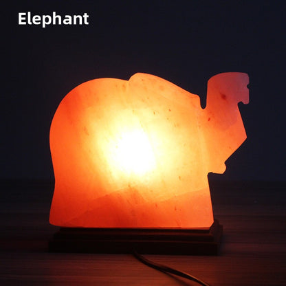 Creative spherical crystal salt lamp