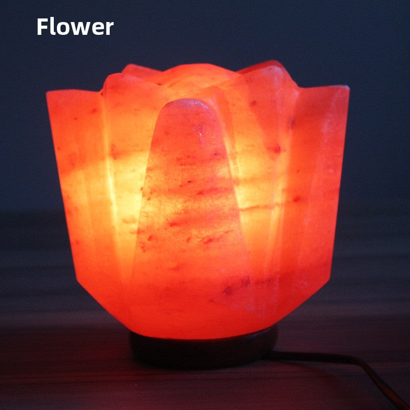 Creative spherical crystal salt lamp