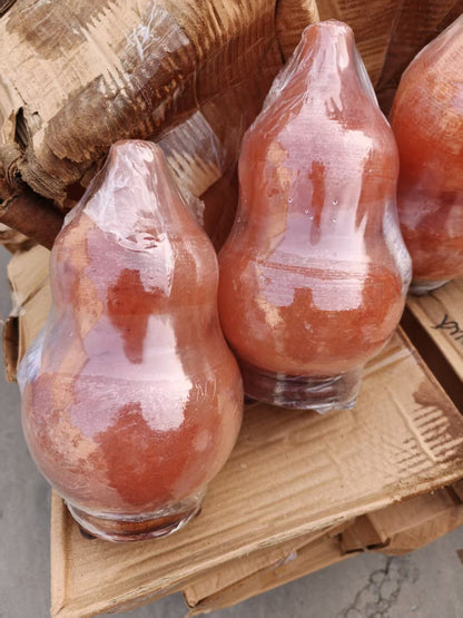 Creative spherical crystal salt lamp