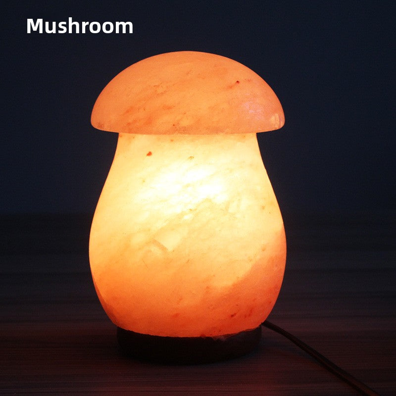 Creative spherical crystal salt lamp