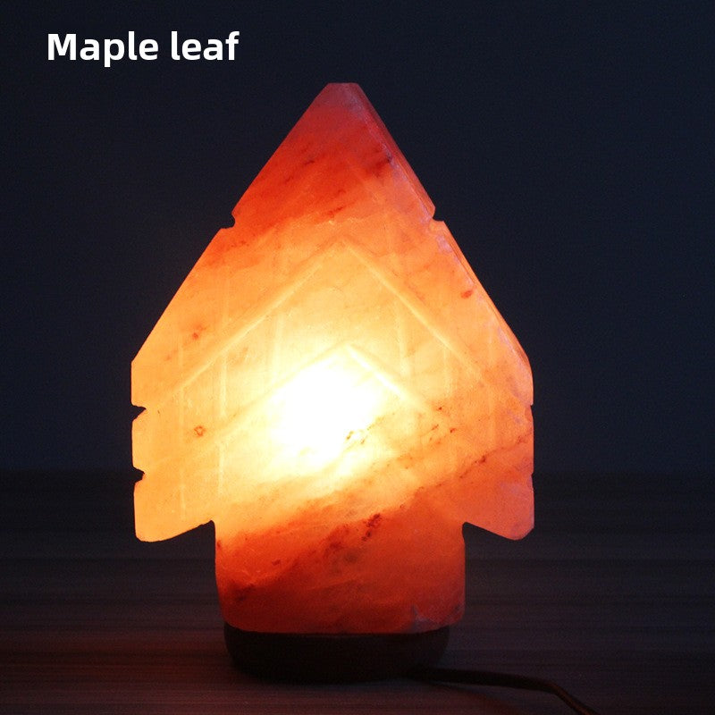 Creative spherical crystal salt lamp