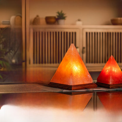Creative spherical crystal salt lamp