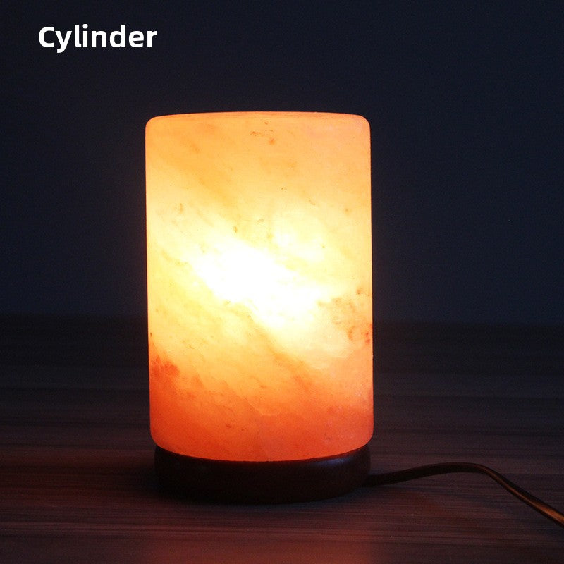Creative spherical crystal salt lamp