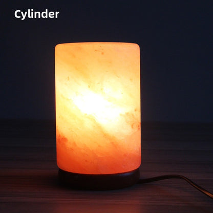 Creative spherical crystal salt lamp