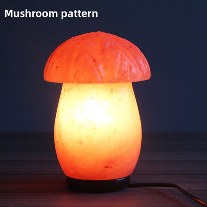 Creative spherical crystal salt lamp
