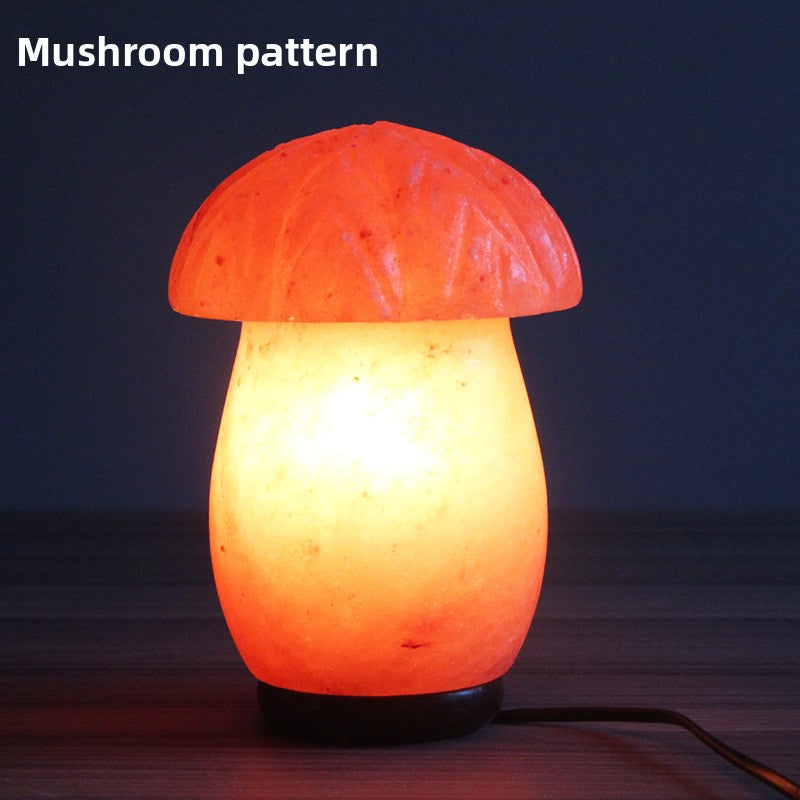 Creative spherical crystal salt lamp