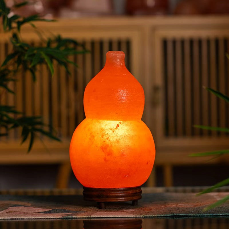 Creative spherical crystal salt lamp