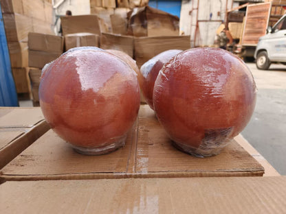 Creative spherical crystal salt lamp