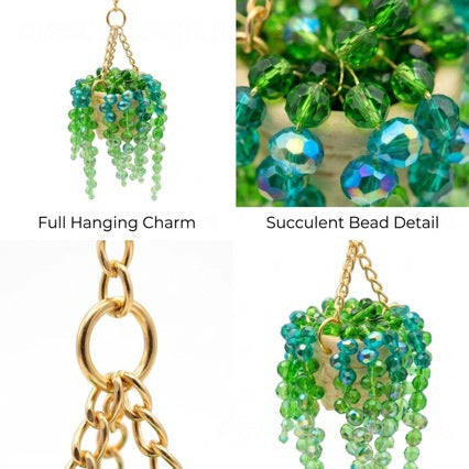 Creative Sun Succulent Car Hanging Ornament