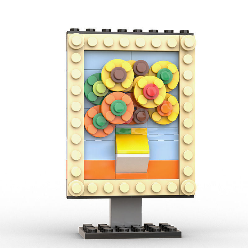 Creative Sunflower Painting Building Blocks