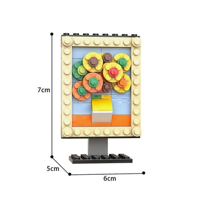 Creative Sunflower Painting Building Blocks