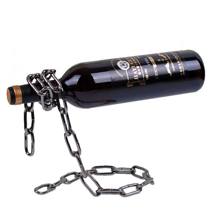 Creative Suspended Chain Wine Rack