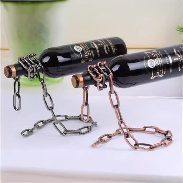 Creative Suspended Chain Wine Rack