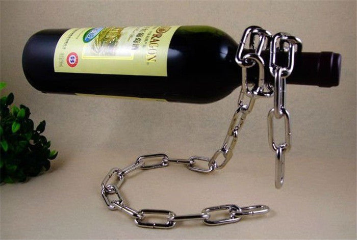 Creative Suspended Chain Wine Rack