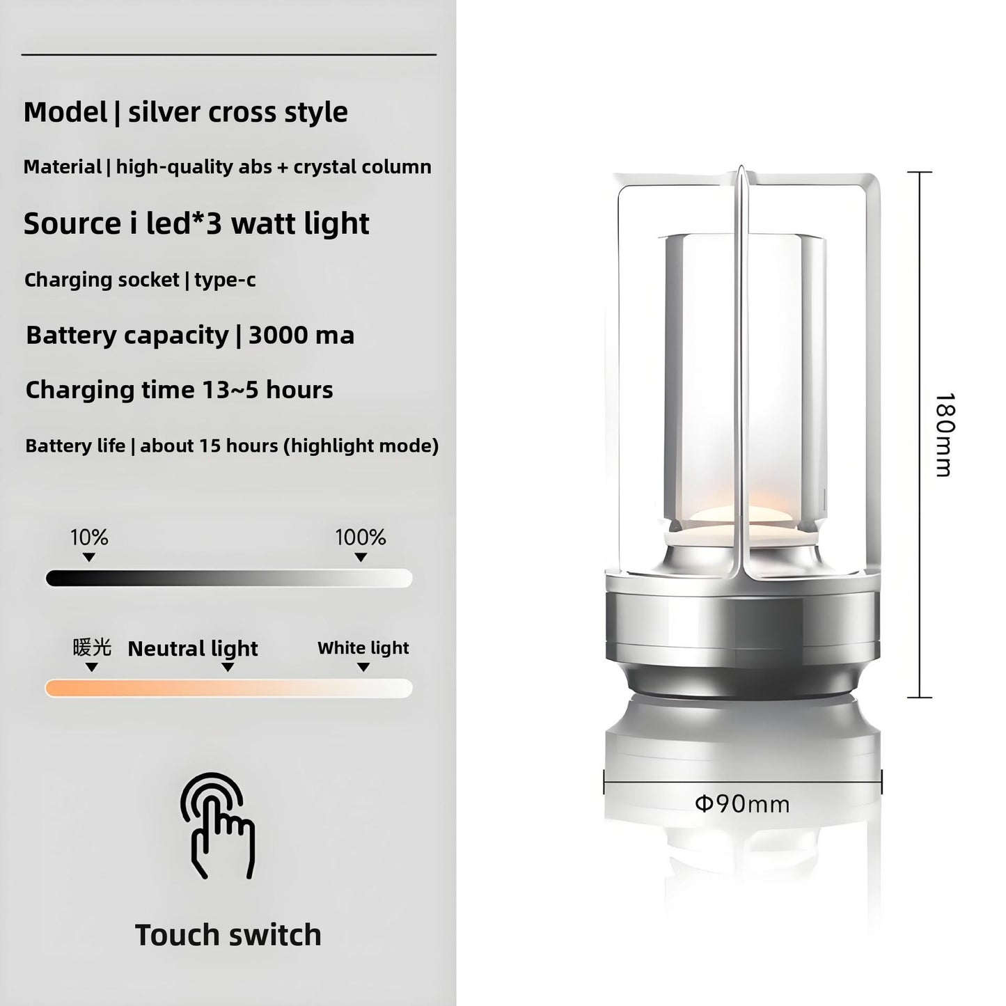 Creative Touch Control LED Ambient Table Lamp