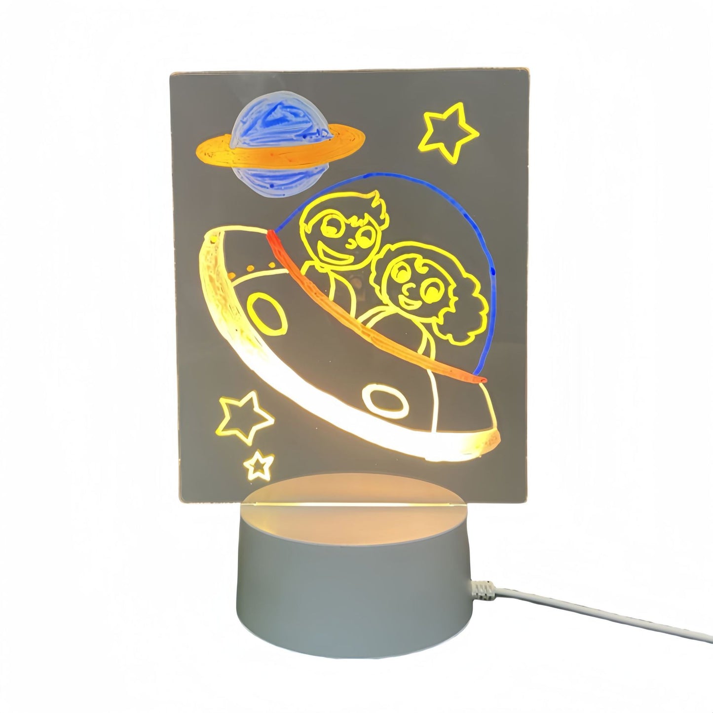 Creative USB-Powered Acrylic Writing Board Night Light