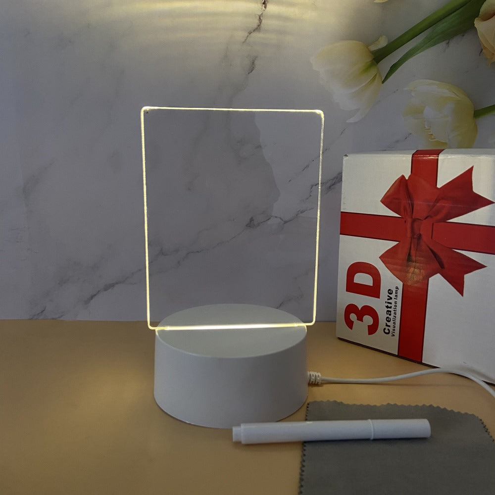Creative USB-Powered Acrylic Writing Board Night Light